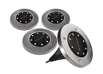 Светильник светодиодный SLR-S14 8SMD грунтовый IP44 корпус нерж. сталь солнечная батарея (уп.4шт) ФАZА 5041011 Светильник светодиодный SLR-S14 8SMD грунтовый IP44 корпус нерж. сталь солнечная батарея (уп.4шт) ФАZА 5041011
