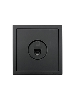 Розетка компьютерная 1-мест. СП ZIMA IP20 черн. бархат LEZARD 704-4288-140 Розетка компьютерная 1-мест. СП ZIMA IP20 черн. бархат LEZARD 704-4288-140