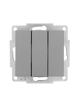 Механизм выключателя3-кл. СП VESNA платина LEZARD 742-3588-109