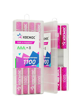 Аккумулятор R03 NI-MH 1100мА.ч 8B (уп.8шт) КОСМОС KOCR03NIMH1100mAh8B Аккумулятор R03 NI-MH 1100мА.ч 8B (уп.8шт) КОСМОС KOCR03NIMH1100mAh8B