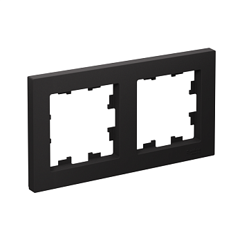 Рамка 2-м AtlasDesign универс. карбон SchE ATN001002