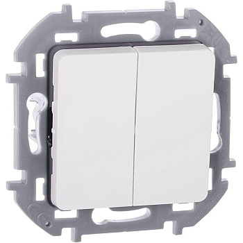 Механизм выключателя 2-кл. Inspiria 10А IP20 250В 10AX бел. Leg 673620