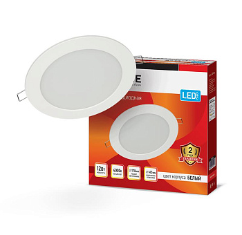 Светильник светодиодный RLP-eco 12Вт 4000К IP40 230В 840лм 170мм ДВО бел. IN HOME 4690612010007 Светильник светодиодный RLP-eco 12Вт 4000К IP40 230В 840лм 170мм ДВО бел. IN HOME 4690612010007