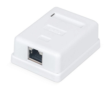 Розетка компьютерная RJ-45 WR-WS-8P8C-C5E-SH-1 кат. 5e экранир. одинарная внешняя Dual IDC бел. WRline 505217 Розетка компьютерная RJ-45 WR-WS-8P8C-C5E-SH-1 кат. 5e экранир. одинарная внешняя Dual IDC бел. WRline 505217