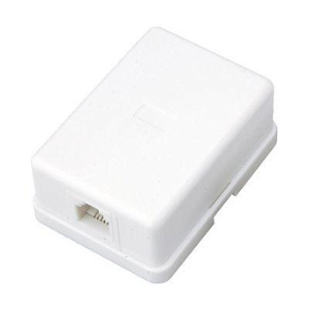 Розетка телефонная 1-м ОП RJ11 бел. Rexant 03-0001 Розетка телефонная 1-м ОП RJ11 бел. Rexant 03-0001
