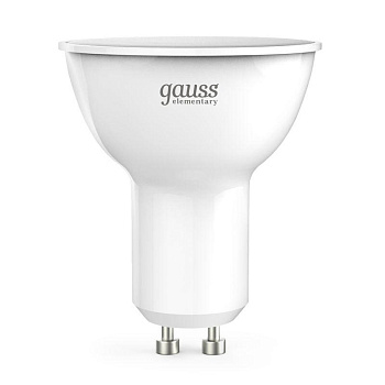 Лампа светодиодная Elementary MR16 9Вт 3000К GU10 640лм Gauss 13619 Лампа светодиодная Elementary MR16 9Вт 3000К GU10 640лм Gauss 13619