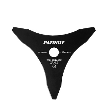 Нож TBM-3 D255х25.4мм 3 лопасти PATRIOT 809115202 Нож TBM-3 D255х25.4мм 3 лопасти PATRIOT 809115202