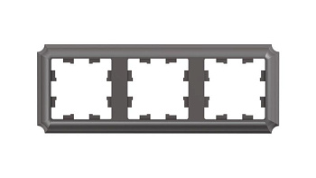 Рамка 3-пост. AtlasDesign Antique универс. мокко SE ATN100603