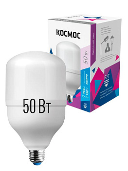 Лампа светодиодная высокомощная HWLED 50Вт 220В E27 6500К Космос LksmHWLED50WE2765 Лампа светодиодная высокомощная HWLED 50Вт 220В E27 6500К Космос LksmHWLED50WE2765