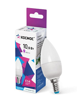 Лампа светодиодная CN 10.5Вт 6500К E14 220В Космос LkecLED10.5wCNE1465