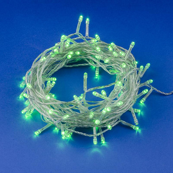 Гирлянда LED ULD-S1000-100/DTA GREEN IP20 10м 100 диодов зел. свет провод прозр. Uniel UL-00007198 Гирлянда LED ULD-S1000-100/DTA GREEN IP20 10м 100 диодов зел. свет провод прозр. Uniel UL-00007198