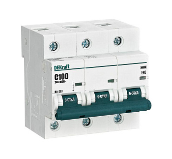 Выключатель автоматический модульный 3п C 100А 10кА ВА-201 SchE 13009DEK