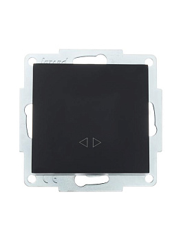 Механизм выключателя промежуточн. 1-кл. СП VESNA черн. бархат LEZARD 742-4288-107