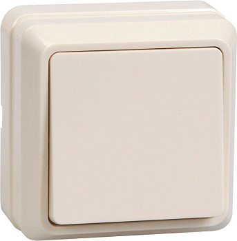 Выключатель 1-кл. ОП Октава 10А IP20 ВС20-1-0-ОКм крем. IEK EVO10-K33-10-DC Выключатель 1-кл. ОП Октава 10А IP20 ВС20-1-0-ОКм крем. IEK EVO10-K33-10-DC