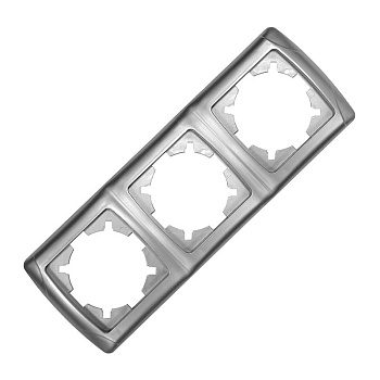 Рамка 3-м Маргарита горизонт. серебр. UNIversal МР003Г-S Рамка 3-м Маргарита горизонт. серебр. UNIversal МР003Г-S