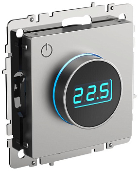 Термостат электронный с индикацией BRITE СП IP20 ТС10-1-БрС сталь IEK BR-RT11-K46 Термостат электронный с индикацией BRITE СП IP20 ТС10-1-БрС сталь IEK BR-RT11-K46