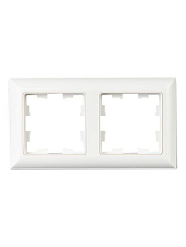 Рамка 2-м BRITE РУ-2-Бр бел./бел. IEK BR-M22-12-K01
