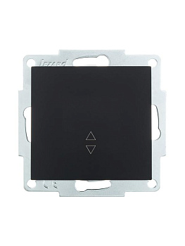 Механизм выключателя проходн. 1-кл. СП VESNA черн. бархат LEZARD 742-4288-105