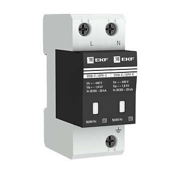 Ограничитель импульсных напряжений ОПВ-C2 PROxima EKF opv-c2 Ограничитель импульсных напряжений ОПВ-C2 PROxima EKF opv-c2