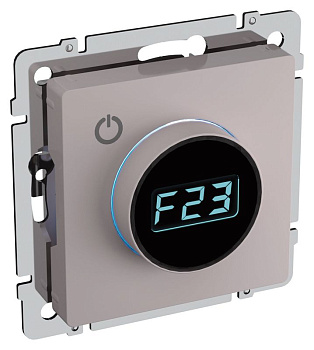 Термостат электронный с индикацией BRITE СП IP20 ТС10-1-БрЖ жемчуг IEK BR-RT11-K36