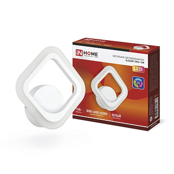 Светильник светодиодный ELEGANT ARIS-15W 15Вт 230В 3000-4000-6500К 1050лм STEP COLOR бел. IN HOME 4690612035321 Светильник светодиодный ELEGANT ARIS-15W 15Вт 230В 3000-4000-6500К 1050лм STEP COLOR бел. IN HOME 4690612035321