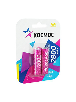 Аккумулятор AA/R6 NI-MN 2800мА.ч BP-2 (блист.2шт) Космос KOCAA/R6NIMH2800MAH2BL Аккумулятор AA/R6 NI-MN 2800мА.ч BP-2 (блист.2шт) Космос KOCAA/R6NIMH2800MAH2BL