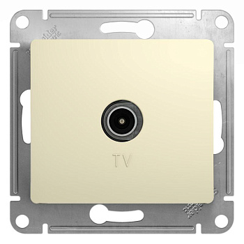Розетка телевизионная TV Glossa коннектор механизм беж. SchE GSL000293 Розетка телевизионная TV Glossa коннектор механизм беж. SchE GSL000293