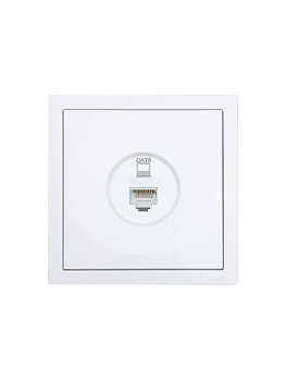 Розетка компьютерная 1-мест. СП ZIMA бел. LEZARD 704-0288-140 Розетка компьютерная 1-мест. СП ZIMA бел. LEZARD 704-0288-140