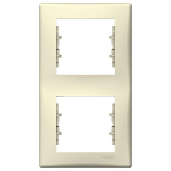 Рамка 2-м Sedna верт. беж. SchE SDN5801147
