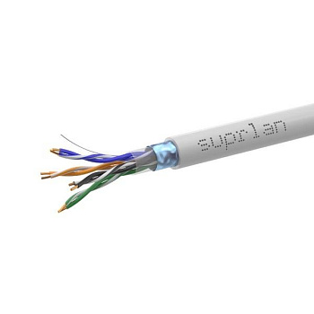 Кабель витая пара F/UTP кат.5e 4х2х24AWG solid CU PVC Standart сер. 305м (м) SUPRLAN 01-1031