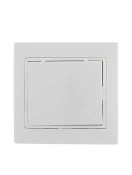 Розетка 1-м СП Mira 16А IP20 с заземл. с защ. крышкой с бел. вставкой керамика бел. LEZARD 701-0202-123