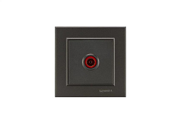Розетка телевизионная проходная TV СП Karea 16А IP20 дым. металлик Makel 56050007 Розетка телевизионная проходная TV СП Karea 16А IP20 дым. металлик Makel 56050007