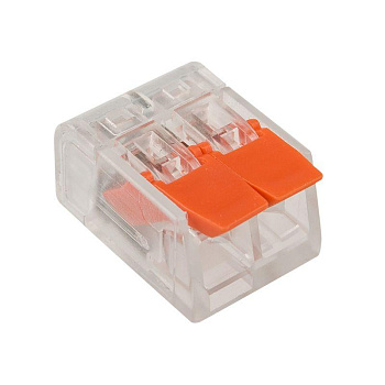 Клемма компактная многоразовая 2-проводная 0.14-4.0 кв.мм (уп.50шт) Rexant 07-5202