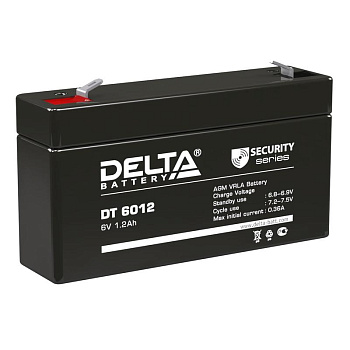 Аккумулятор 6В 1.2А.ч Delta DT6012 Аккумулятор 6В 1.2А.ч Delta DT6012