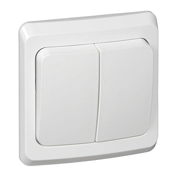 Выключатель 2-кл. СП Этюд 10А IP20 бел. SchE BC10-002B
