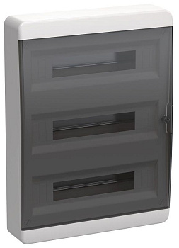 Корпус пластиковый ЩРН-П-54 IP41 черн. прозр. дверь TEKFOR IEK TF5-KP12-N-54-41-K01-K03  Корпус пластиковый ЩРН-П-54 IP41 черн. прозр. дверь TEKFOR IEK TF5-KP12-N-54-41-K01-K03