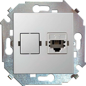 Розетка компьютерная СП Simon 15 RJ45 кат.5E Systimax механизм бел. Simon 1591598-030 Розетка компьютерная СП Simon 15 RJ45 кат.5E Systimax механизм бел. Simon 1591598-030