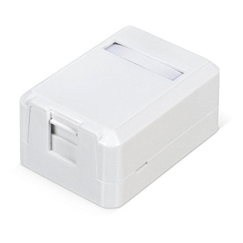 Корпус настенной розетки для установки 1-ой вставки типа Keystone Jack Д WRline WR-MB-1 бел. Hyperline 505219 Корпус настенной розетки для установки 1-ой вставки типа Keystone Jack Д WRline WR-MB-1 бел. Hyperline 505219