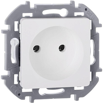 Механизм розетки 1-м СП Inspiria 16А IP20 250В 2P бел. Leg 673710