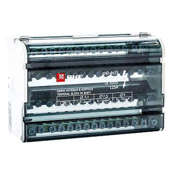Шина нулевая в корпусе 4х15 EKF sn0-4x15 