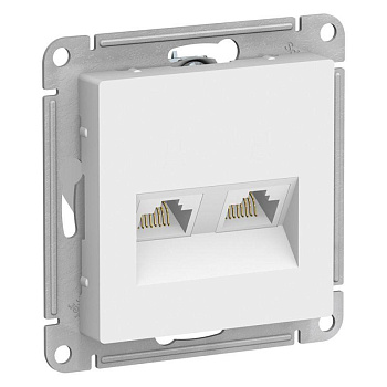 Розетка компьютерная 2-м AtlasDesign RJ45 кат.5E механизм бел. SE ATN000185 Розетка компьютерная 2-м AtlasDesign RJ45 кат.5E механизм бел. SE ATN000185