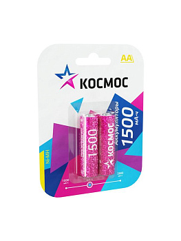 Аккумулятор AA/R6 NI-MN 1500мА.ч BP-2 (блист.2шт) Космос KOCAA/R6NIMH(1500mA) Аккумулятор AA/R6 NI-MN 1500мА.ч BP-2 (блист.2шт) Космос KOCAA/R6NIMH(1500mA)