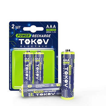 Аккумулятор ААА/HR03 1000мА.ч (блистер 2шт) TOKOV ELECTRIC TKE-NMA-HR03/B2 Аккумулятор ААА/HR03 1000мА.ч (блистер 2шт) TOKOV ELECTRIC TKE-NMA-HR03/B2