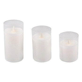 Свеча декоративная CL7-SET3-wh с пультом бел. (уп.3шт) ФАZА 5018853