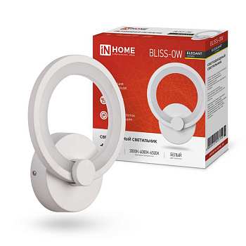 Светильник светодиодный ELEGANT BLISSAR-W 15Вт 230В 3000-6500К 1050лм STEP COLOR бел. IN HOME 4690612043159 Светильник светодиодный ELEGANT BLISSAR-W 15Вт 230В 3000-6500К 1050лм STEP COLOR бел. IN HOME 4690612043159