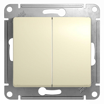 Механизм выключателя 2-кл. СП Glossa 10А IP20 (сх. 5) 10AX беж. SchE GSL000251