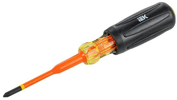 Отвертка диэлектрическая SLIM PZ1х80 Т3 ARMA2L 5 IEK A2L5-SC31-T3-PZ-10-080 Отвертка диэлектрическая SLIM PZ1х80 Т3 ARMA2L 5 IEK A2L5-SC31-T3-PZ-10-080