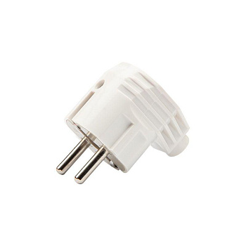 Вилка Евро угловая 16А с заземл. бел. Rexant 11-8954 Вилка Евро угловая 16А с заземл. бел. Rexant 11-8954