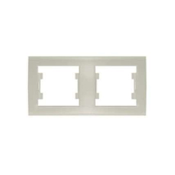 Рамка 2-м Бриллиант горизонт. сл. кость UNIVersal 7948684 Рамка 2-м Бриллиант горизонт. сл. кость UNIVersal 7948684