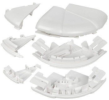 Угол для кабель-канала внешний изменяемый 60-120град. для DLP 150х50 бел. Leg 010635